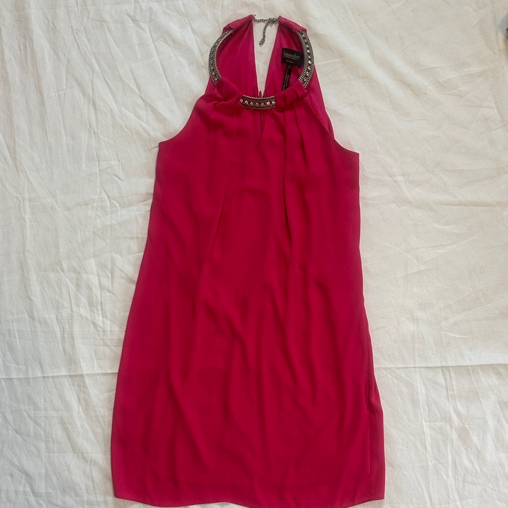 Laundry By Shelli Segal Vibrant Pink Dress - Picture 4 of 8